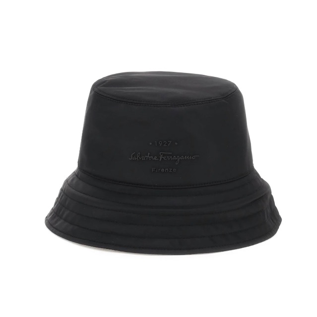 100% Authentic Nwt Salvatore Ferragamo Reversible Bucket Hat